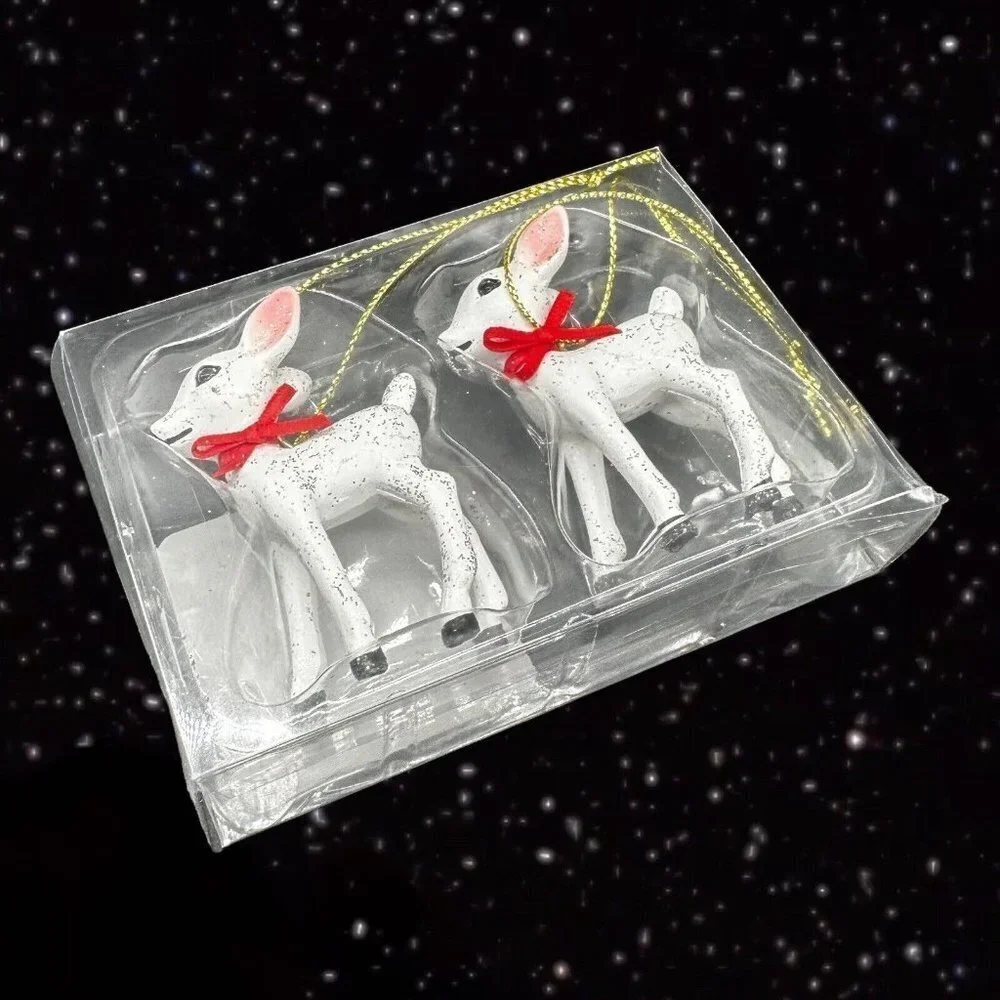 Target‎ 2022 Christmas Deer Ornament Reindeer Target Wondershop 2 Set 2”T